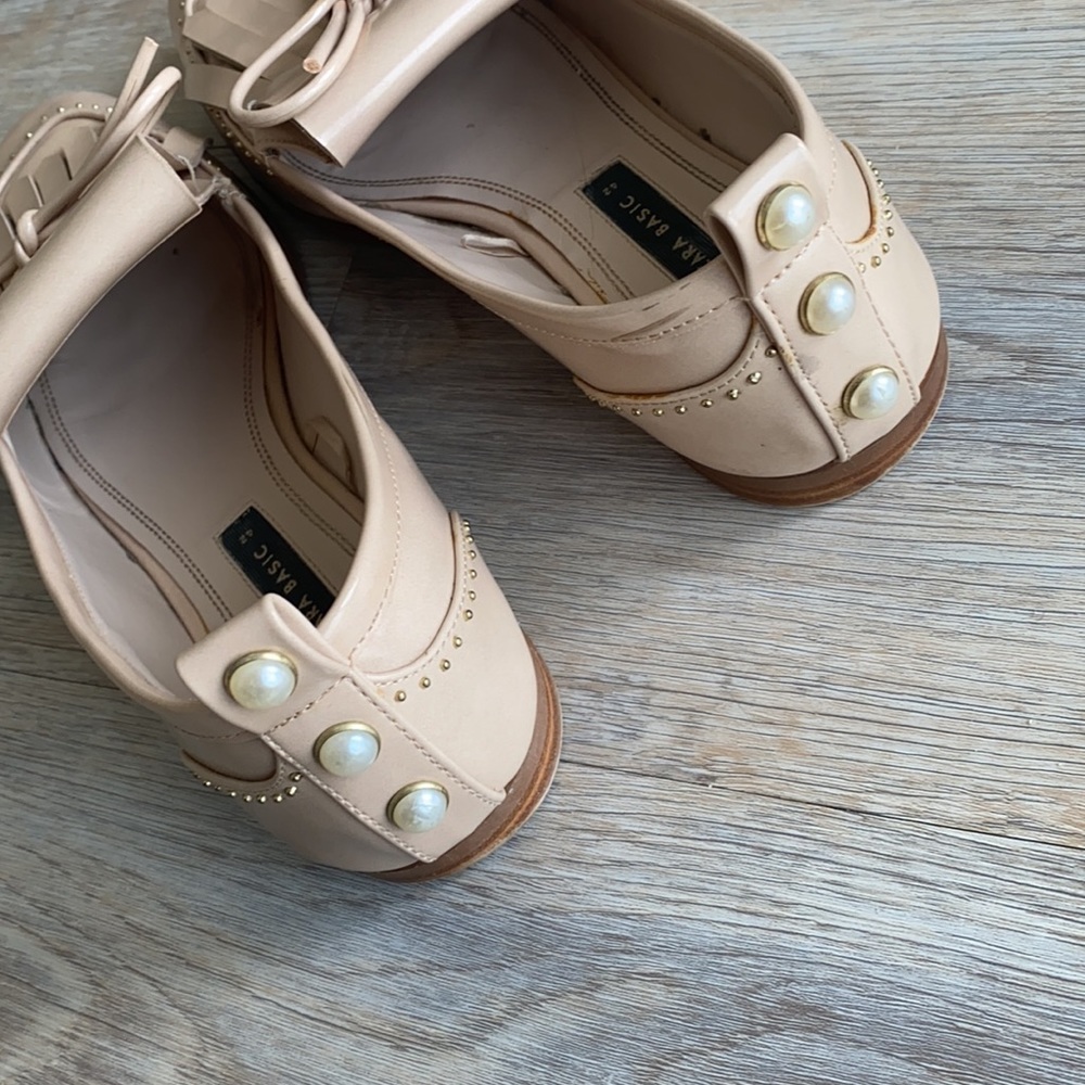 Zara Beige Loafers with Fringe Detail - Picture 7 of 8